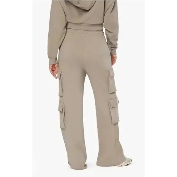 NWT Weworewhat Cargo Oversized Baggy Relaxed Fit High Rise Sweat Pants S Stone - Picture 5 of 15
